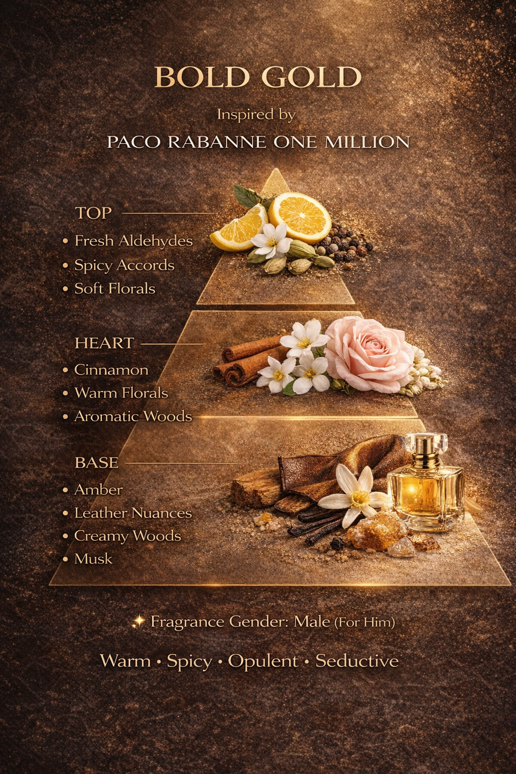 BOLD GOLD  | Inspired by Paco Rabanne One Million